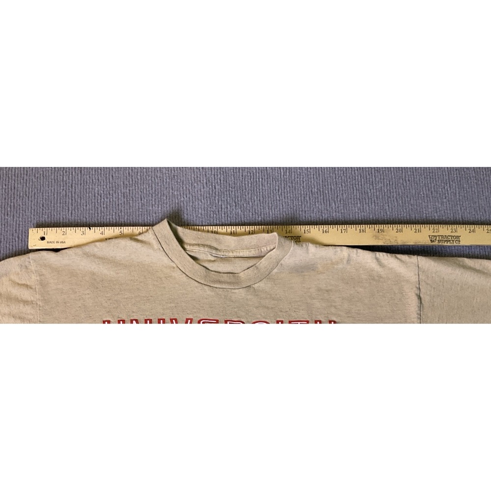Vintage 90s University Of Georgia Bulldogs Men's Starter Beige T-Shirt - Picture 7 of 12